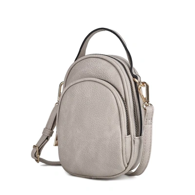 Mkf Collection By Mia K Claire Small Crossbody Handbag In Grey