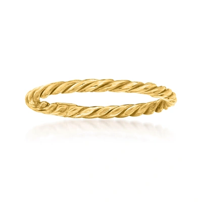 Ross-simons 18kt Yellow Gold Rope Ring