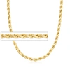 CANARIA FINE JEWELRY CANARIA 5.5MM 10KT YELLOW GOLD DIAMOND-CUT ROPE CHAIN NECKLACE