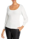 T TAHARI WOMENS CABLE KNIT BOATNECK PULLOVER TOP
