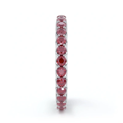 The Eternal Fit 14k 1.43 Ct. Tw. Ruby Eternity Ring In White