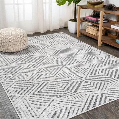 Jonathan Y Jordan High-low Pile Art Deco Geometric Indoor/outdoor Area Rug