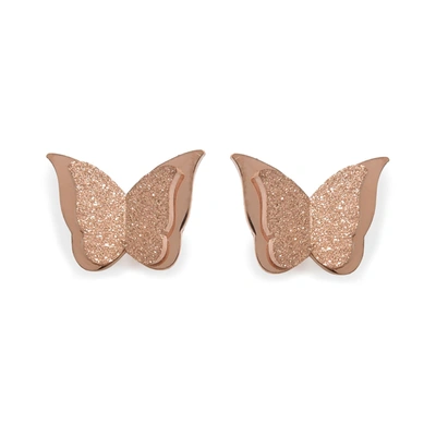 Sohi Gold Plated Butterfly Studs