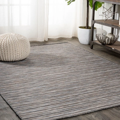 Jonathan Y Finn Modern Farmhouse Pinstripe Area Rug In Grey