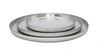 CLASSIC TOUCH DECOR SET OF 4 SILVER GLITTER DINNERS PLATE WITH RAISED RIM
