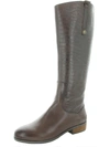 Array Derby Womens Leather Knee-high Riding Boots In Multi