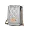 Mkf Collection By Mia K Gemma Crossbody Handbag In Silver