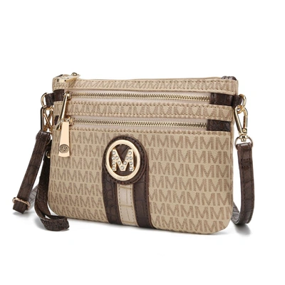 Mkf Collection By Mia K Tarren Signature Crossbody-wristlet Handbag In Beige
