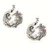 Sohi Silver-plated Contemporary Studs In Silver