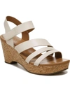 Naturalizer Cynthia Platform Wedge Sandal In White