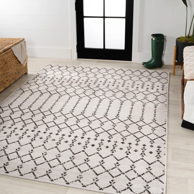 Jonathan Y Ourika Moroccan Geometric Textured Weave Indoor/outdoor Area Rug