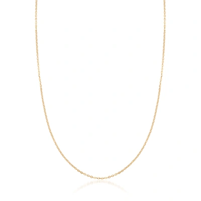 Ross-simons 18kt Yellow Gold 1.5mm Cable Link Necklace In White