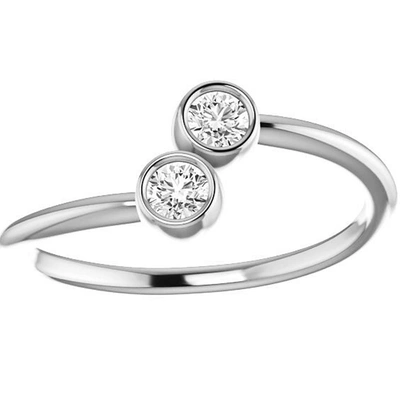 Pompeii3 1/4ct 2-stone Diamond Forever Us Engagement Ring In Multi