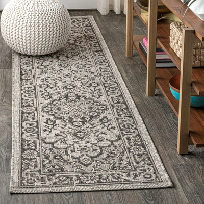 Jonathan Y Rozetta Boho Medallion Textured Weave Indoor/outdoor Area Rug