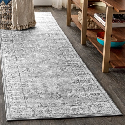 Jonathan Y Modern Persian Vintage Area Rug In Grey