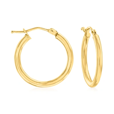 Ross-simons Italian 2mm 18kt Yellow Gold Hoop Earrings