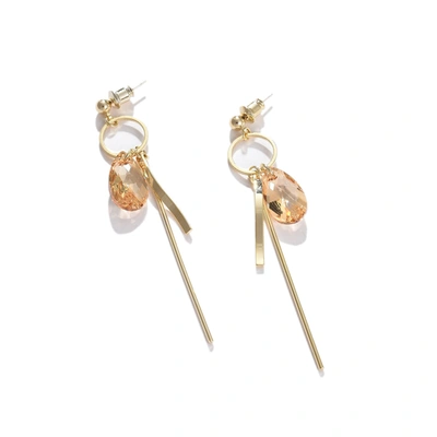 Sohi Gold-toned Contemporary Ear Cuff Earrings In Silver