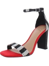 Inc Givele Womens Faux Suede Rhinestone Ankle Strap In Multi
