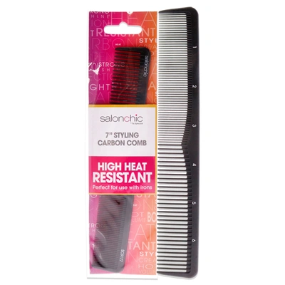 Salonchic Styling Carbon Comb High Heat Resistant 7 By  For Unisex - 1 Pc Comb In Red