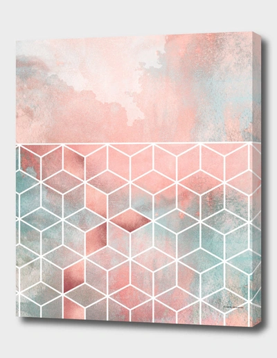 Curioos Rose Clouds And Cubes In Pink