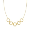 CANARIA FINE JEWELRY CANARIA 10KT YELLOW GOLD MULTI-CIRCLE NECKLACE