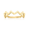 CANARIA FINE JEWELRY CANARIA 10KT YELLOW GOLD ZIGZAG RING