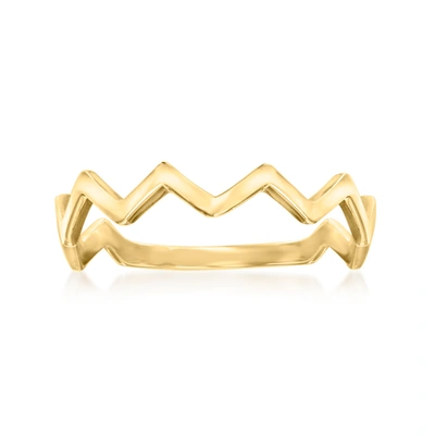 Canaria Fine Jewelry Canaria 10kt Yellow Gold Zigzag Ring