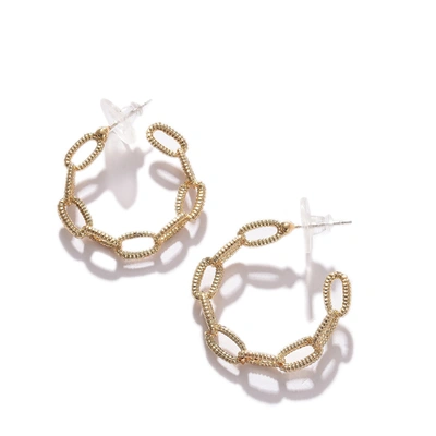 Sohi Silver-toned Contemporary Hoop Earrings