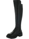 Steve Madden Allix Womens Leather Almond Toe Over-the-knee Boots In Black