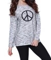 French Kyss Peace Pullover In Blackwhite (a/s) In Grey