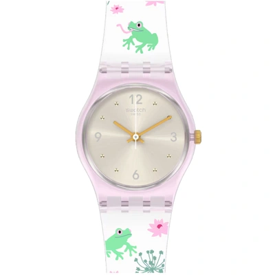 Swatch Enchanted Pond Watch In Pink