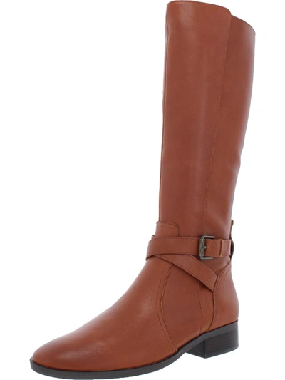 Naturalizer Rena Womens Zipper Narrow Calf Knee-high Boots In Brown