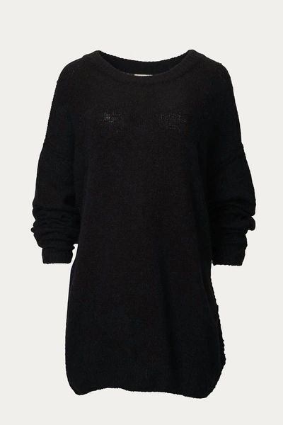 Trend Shop Slouchy Oversized Essential Sweater In Black