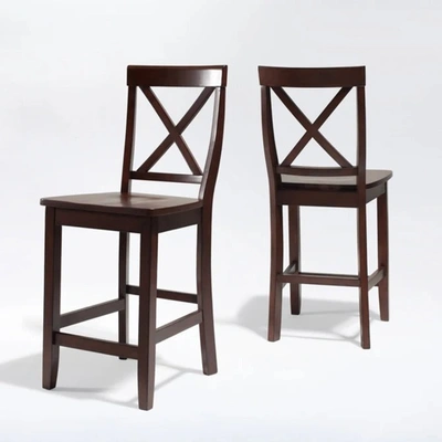 Crosley Furniture X-back Bar Stool (set Of 2), 24-inch