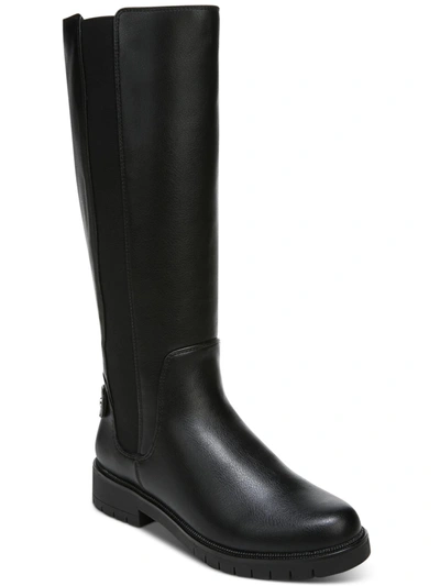 Style & Co Gwynn Womens Faux Leather Casual Knee-high Boots In Black