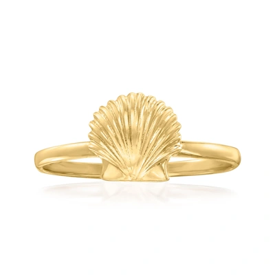 Canaria Fine Jewelry Canaria 10kt Yellow Gold Scallop Seashell Ring