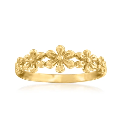 Canaria Fine Jewelry Canaria 10kt Yellow Gold Multi-flower Ring