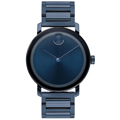 Movado Men's Bold Evolution Blue Dial Watch In Black