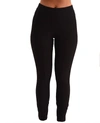 French Kyss Mid Rise Leggings In Black In Black