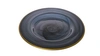 Classic Touch Decor Set Of 4 Black Alabaster Salad Plates W Gold-scalloped 8.75"d