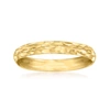 CANARIA FINE JEWELRY CANARIA 10KT YELLOW GOLD QUILTED RING