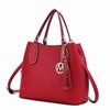 Mkf Collection By Mia K Lana Hobo Shoulder Handbag Vegan Leather In Red