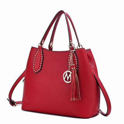 Mkf Collection By Mia K Lana Hobo Shoulder Handbag Vegan Leather In Red