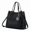 Mkf Collection By Mia K Lana Hobo Shoulder Handbag Vegan Leather In Black