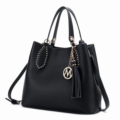 Mkf Collection By Mia K Lana Hobo Shoulder Handbag Vegan Leather In Black