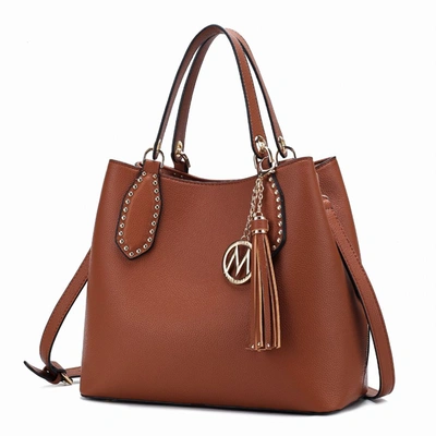 Mkf Collection By Mia K Lana Hobo Shoulder Handbag Vegan Leather In Brown