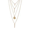 Sohi Pack Of 4 Sleekish Designer Chain In Gold