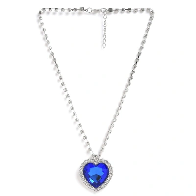 Sohi Designer Pendant Chain In Blue