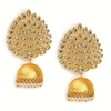 SOHI GOLD-PLATED TEAR DROP EARRINGS