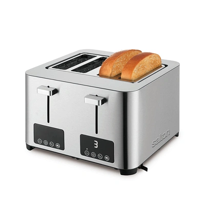 SALTON DIGITAL 4 SLICE TOASTER STAINLESS STEEL